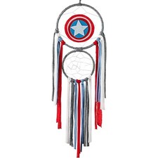 Superhero Dream Catcher Red Blue Grey and White for Baby' Nursery