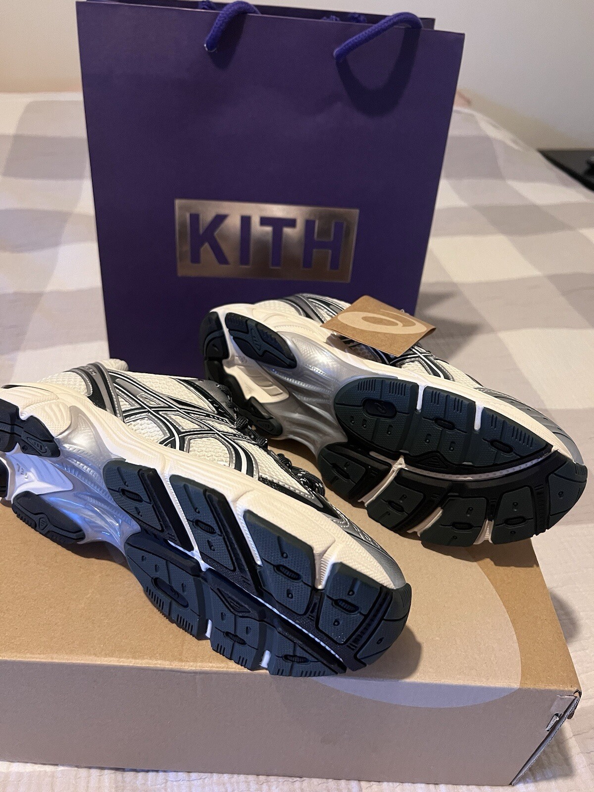 Size 6.5 - ASICS Kith x GT 2160 2024 Cream Scarab image 5
