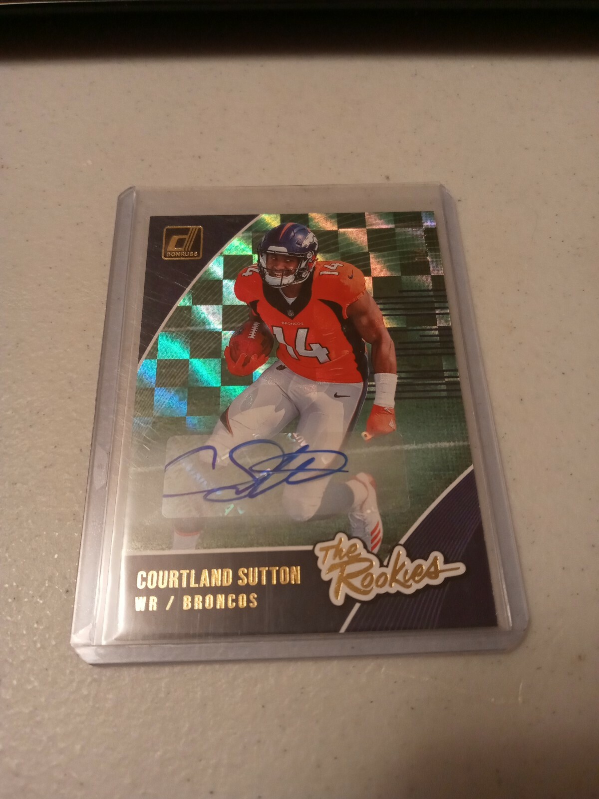 COURTLAND SUTTON 2018 DONRUSS THE ROOKIES AUTOGRAPH AUTO #D 4/49 BRONCOS