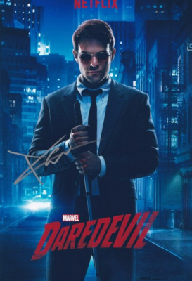 CHARLIE COX signed autograph 20x30cm DAREDEVIL in person autograph COA