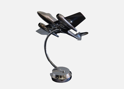Vintage Sculpture , Work of Art,  Gloster Meteor  STEEL British Jet Fighter