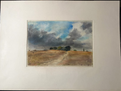 ::FRANZ EHMKE*1928-2018 GDR PAINTER BLANKENFELDE LATE SUMMER FIELDS SIGNED