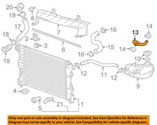 GM OEM 12-20 Sonic Cooling Radiator Components-Breather Tube 95478757