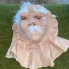 Old Man Mask Halloween Realistic Full Face Masks Headgear Latex