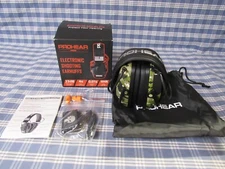 PROHEAR EM066 Electronic Shooting Earmuffs & Batteries (New Open Box) FREE SHIP.
