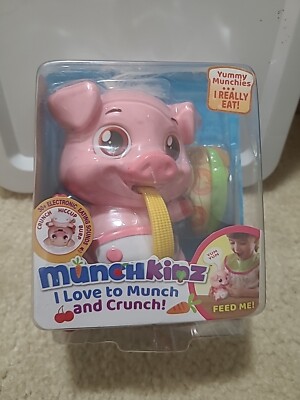 Munchkinz Piggy Pickles Interactive Pet Toy Eat Talks Laughs Burp 30+ Sounds NEW