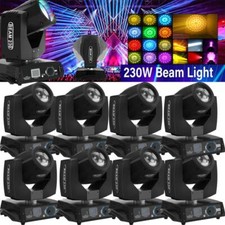 8PCS 230W 7R Sharpy 17 Gobos Moving Head Beam Stage Lighting Zoom 16 8 Prism DMX