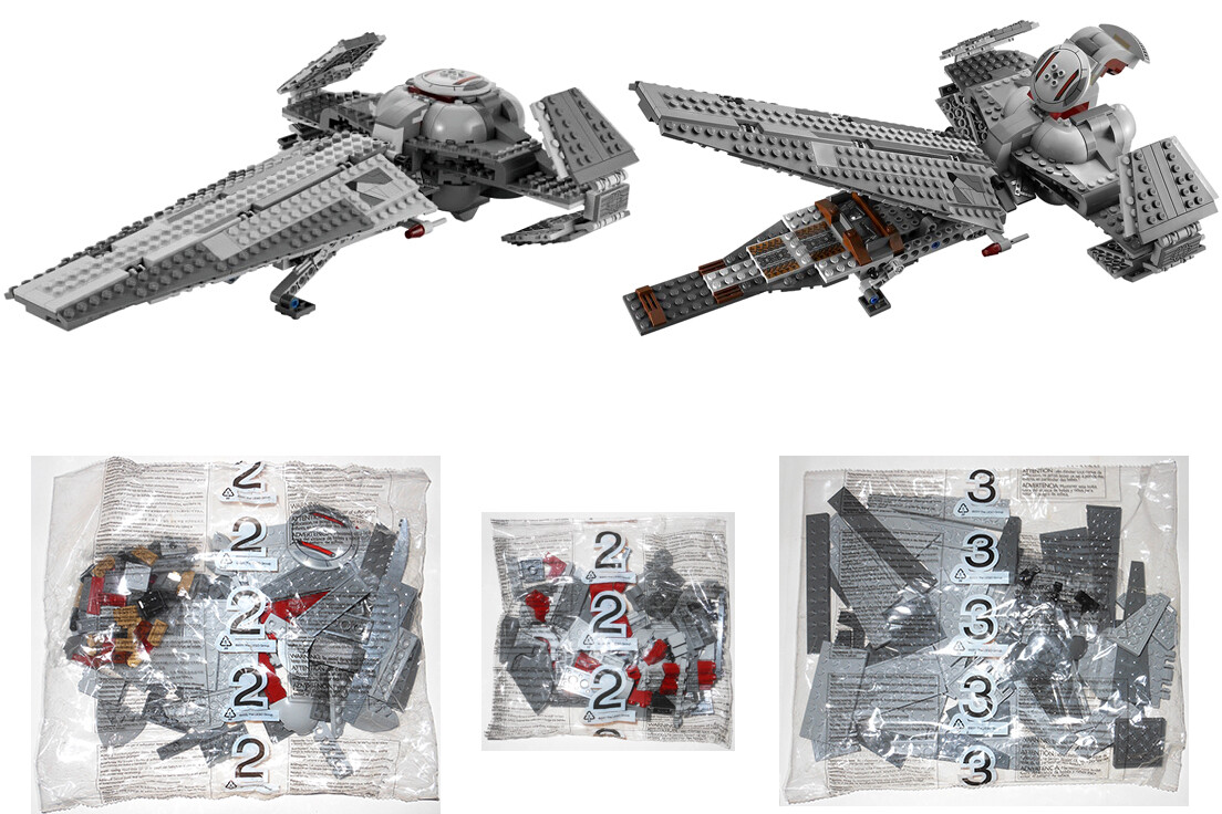 LEGO 7961 Darth Maul's Sith Infiltrator: NEW SEALED BAGS #2 #2 #3