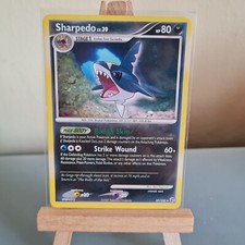 SHARPEDO- Pokemon Card-Secret Wonders-37/132 (Sleeve & Toploader)