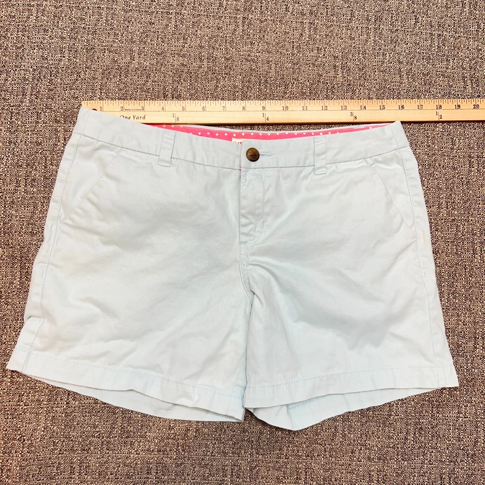 Шорты женские Merona 8 светло-голубых зеленых карманов подпоясанные китайские повседневные с низкой талией - Изображение 4 из 4