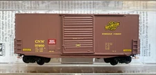 N scale micro trains MTL Chicago North Western CNW 40FT HI HY-CUBE BOXCAR #57950