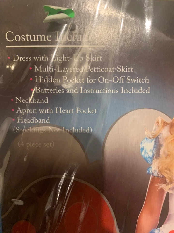 Nuevo Dreamgirl Wonderland's Des-Light Disfraz Alicia Adolescente Talla XS 0-1 Vestido Delantal Foto 3 de 4