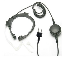 LARGE PTT LARYNGOPHONE FOR MIDLAND  INTEK, MILITARY PROFESSIONAL