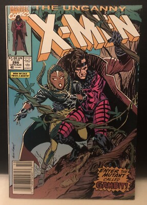 Uncanny X Men #266 Comic Marvel Comics 1st App Gambit Mark Jewelers Insert 8.5