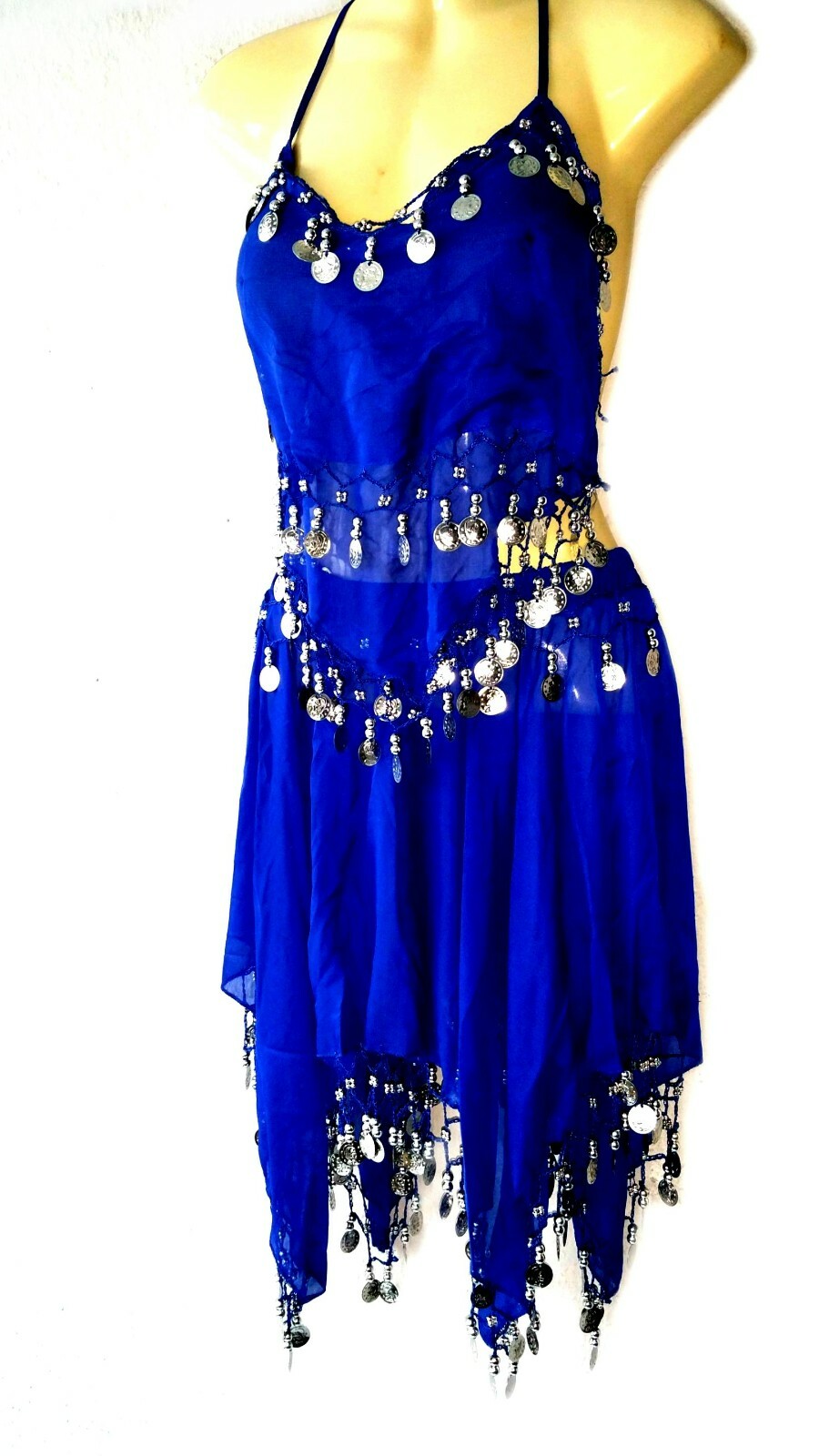Danza Disfraz de Carnaval Münzenkleid Falda Blusa Tribal Traje Bollywood
