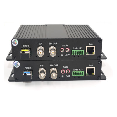 HD-SDI Video/Audio/Ethernet Fiber Optical Media Converters TX / RX, LC S/M 20Km