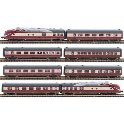 Fleischmann 7770001 8-tlg. Set: Gasturbinentriebzug BR 602, DB, Ep: IV N + Neu