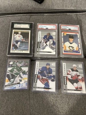 Hockey Lot of 6 John LeClair Jack Hughes Jagr