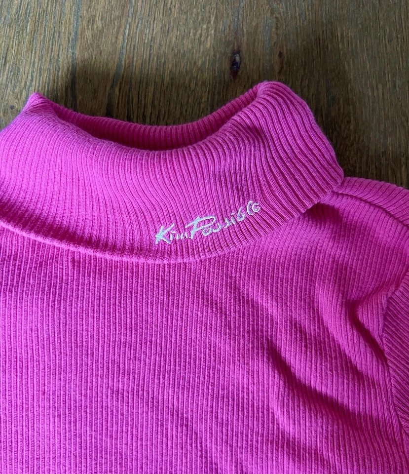 Vintage Y2K Disney Channel Kim Possible Disney Store Girls Ribbed Turtleneck Top - Image 2 of 4