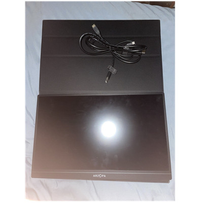 ARZOPA S1 15.6'' Portable IPS 1080p Monitor USB-C Mini HDMI Speakers Black