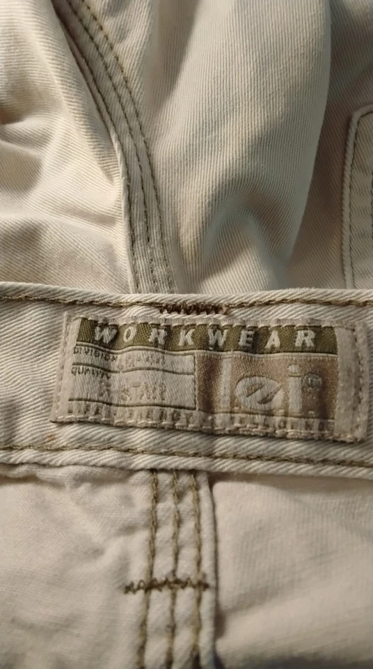 Pantalones Cortos Lei Workwear Talla 7 100% Algodón Beige Excelente Estado Informal Senderismo Foto 3 de 4