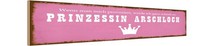 Holzschild 10X46 Cm Ich Zu Prinzessin Arschloch Spruch Zitat Deko Geschenk Holz
