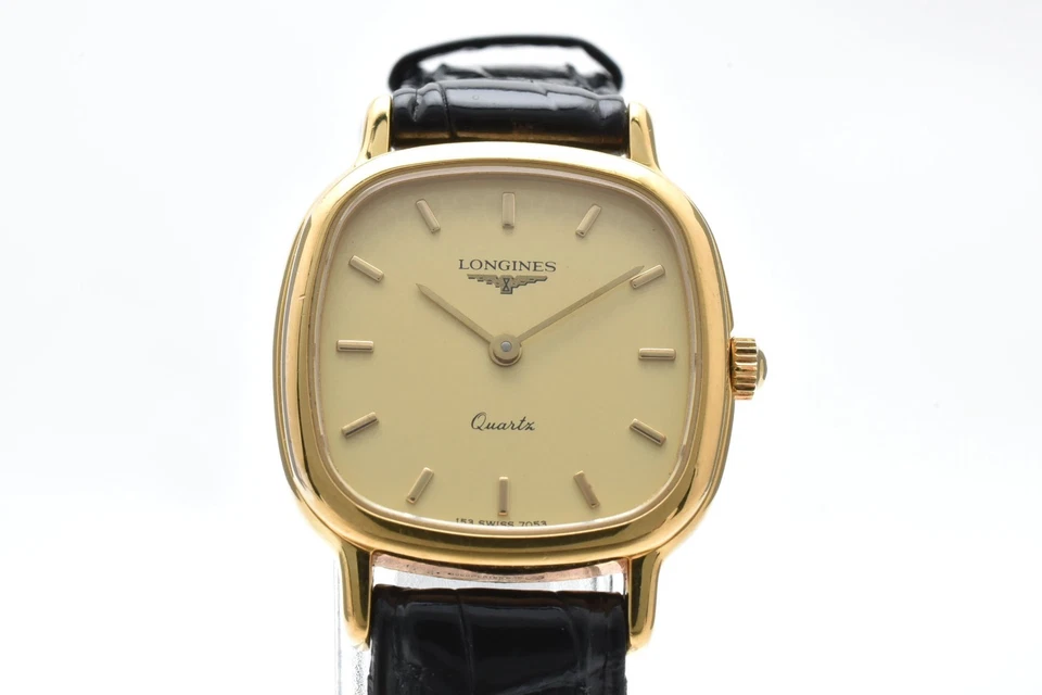 Vintage [ MINT ] Longines 153 7053 Gold Square 23mm Quartz Ladies Watch JAPAN - Image 4 of 4