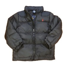NWT Polo Ralph Lauren Boys Winter Jacket Down Winter Warm Parka Ski Black Hood 7
