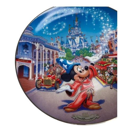 Walt Disney World Plates 25th Anniversary Collector Bradford Exchange Mickey - Picture 7 of 18