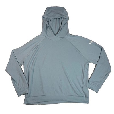 Helly Hansen Mens XL Blue Recycled Polyester Technical Hoodie Activewear Shirt