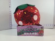 Pink Sky Strawberry Disco Weighted Snug Bud Plush
