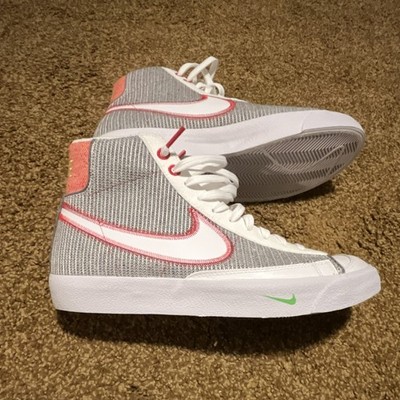 Size 9.5 - Nike Blazer Mid '77 Men's Gray White Pink Green CW5838-022