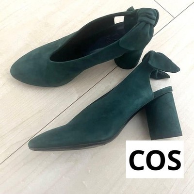 Cos Dark Green Ribbon Pumps Heels Women's shoes, popular brands, popular items,