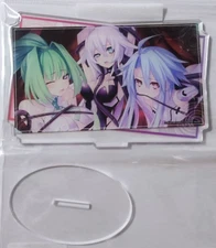 Hyperdimension Neptunia acrylic stand Black Heart White Heart Green Heart eoo