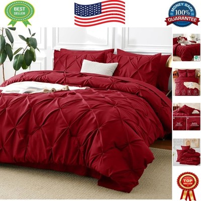 OEKO-TEX Certified King Size Comforter Set - 7 Pieces for -Round Comfort
