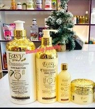 4pcs Easy Glow Gold Shower Gel, Body Lotion, Serum  Face Cream  