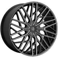 Massiv 925 Executive 20x8.5 5x112/5x4.5" +38mm Black/Milled Wheel Rim 20" Inch