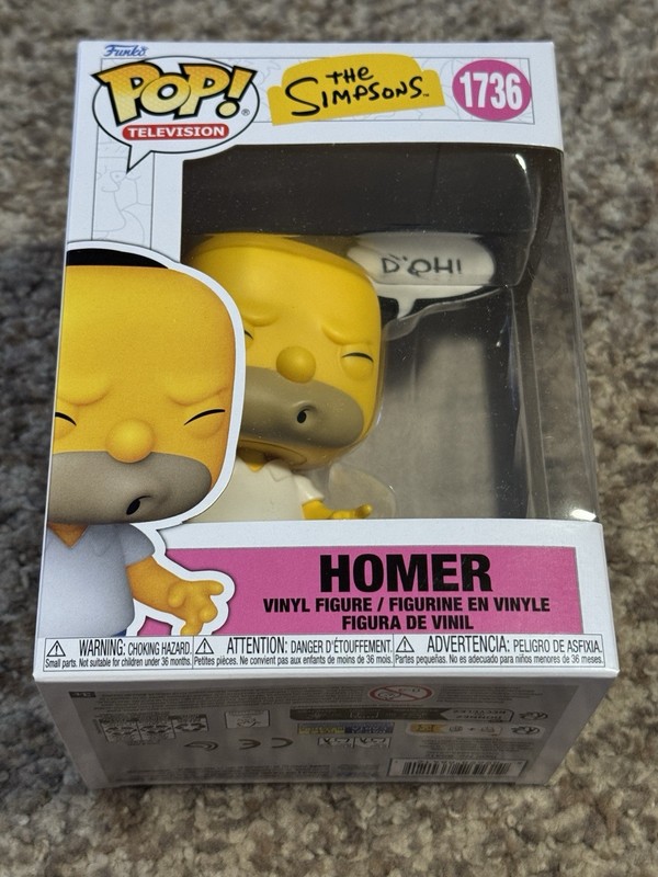 Funko Pop! Simpsons ~ Homer (D'oh) #1736 ~ with Protector