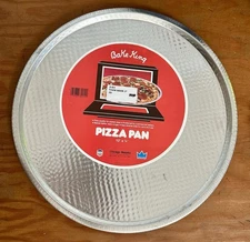 Vintage NOS Bake King 12” Pizza Pan Brick Oven Grill Kitchen Baking Metal Tray