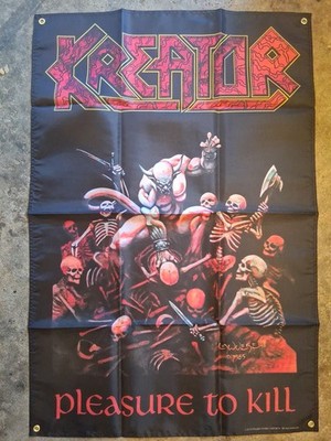 Kreator Pleasure To Kill 3ft Tall  Banner Flag Poster