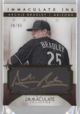2014 Panini Immaculate Immaculate Ink Gold 36/99 Archie Bradley #60 Auto 3w8