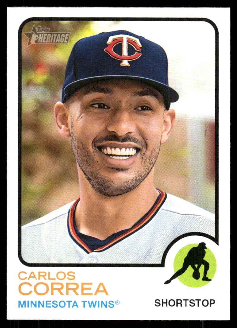 Carlos Correa #672 2022 Topps Heritage Baseball Mini