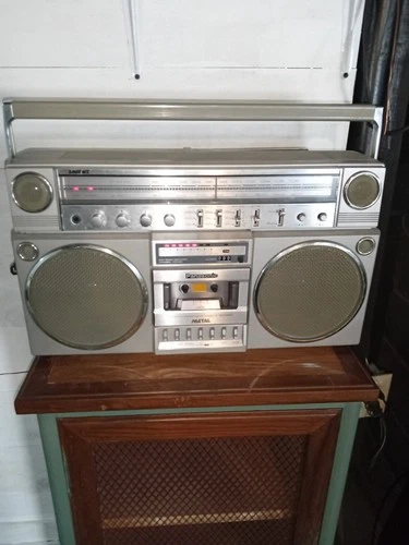 National Panasonic RX-5150 AMBIENCE AM/FM Cassette Radio RETRO Silver