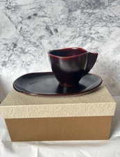 Traditional crafts: Echizen lacquerware cup and saucer