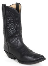 Stivali da cowboy stivali western linea danza texana pelle vera vintage...