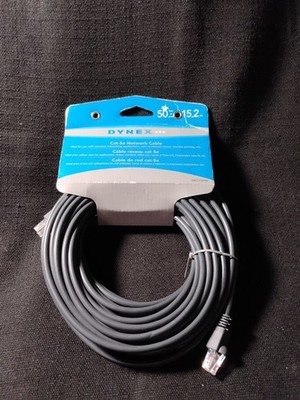 Dynex - Network cable RJ-45 (M) 50'/15.2m CAT 6  (TE-500-50-SGR)