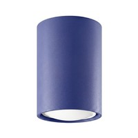 Deckenlampe Stahl Ultramarin Rund Flur GU10 B:6 Cm Deckenleuchte Wohnzimmer