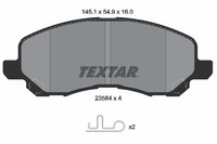 Textar 2358403 Bremsbelagsatz Scheibenbremse FüR Chrysler Lancia Dodge Jeep