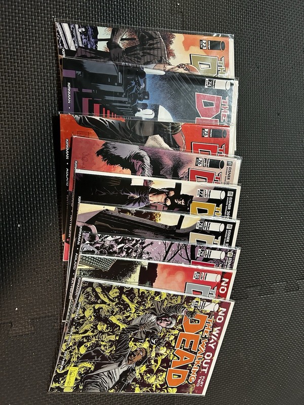 Image Comics The Walking Dead Comic Book Lot - Kirkman Adlard Rathburn 73-81
