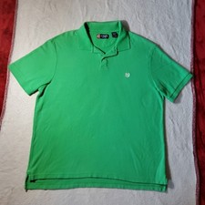 Chaps Classic Polo Shirt Green Men's XXL 100 Cotton  FLAW Golf Work Outdoor